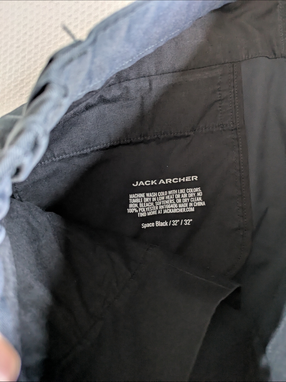Jack Archer Pants Mens 32x32 Space Black Performance Tech Jetsetter Chino - Picture 3 of 8